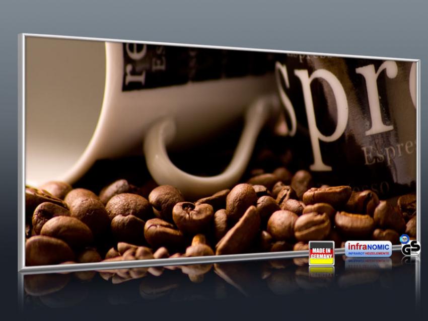 3d Ansicht Bildheizung 140x60 cm "Espresso"