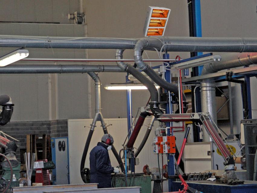 Anwendungsfoto Innenbereich Industriehalle