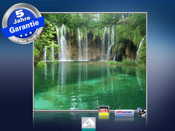 Infrarot Bildheizung 400 Watt 70x60 M10-SL Wasserfall