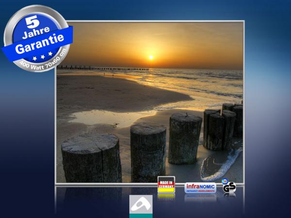 Infrarot Bildheizung 400 Watt 70x60 M10-SL sundown