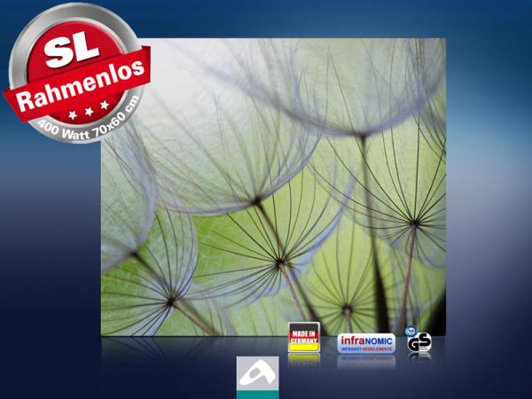 Infrarot Bildheizung 400 Watt 70x60 M10-SL Pusteblumen