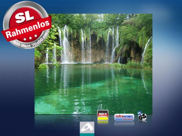 Infrarot Bildheizung 400 Watt 70x60 M10-SL Wasserfall