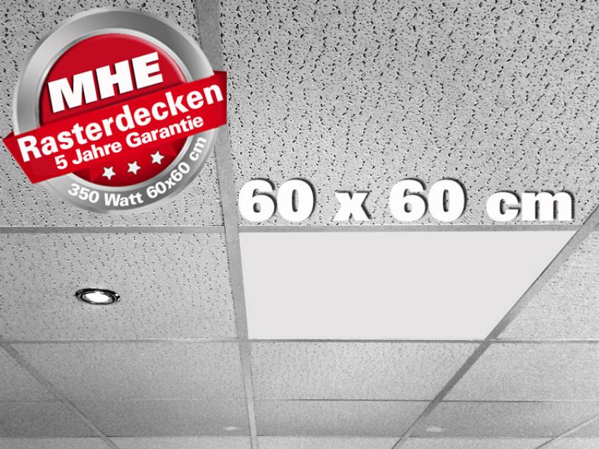 Infrarot Rasterdecken / Kassettendecken Heizung 350 Watt 60x60 cm