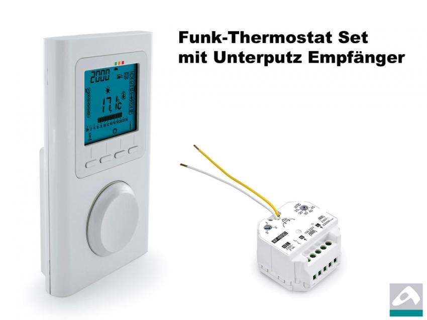 Delta Dore Funkthermostat + Unterputz Empfänger